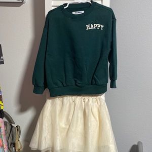 Nwot old navy sweatshirt and skirt set